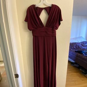 Bridesmaid dress size 8. Merlot color